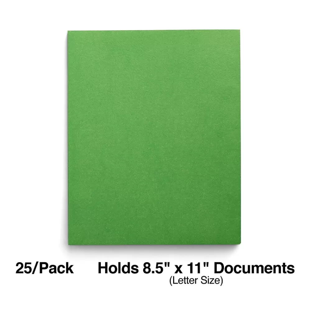 Staples Pocket Folders<Smooth 2-Pocket Paper Folder, , 25/Box (ST27533)