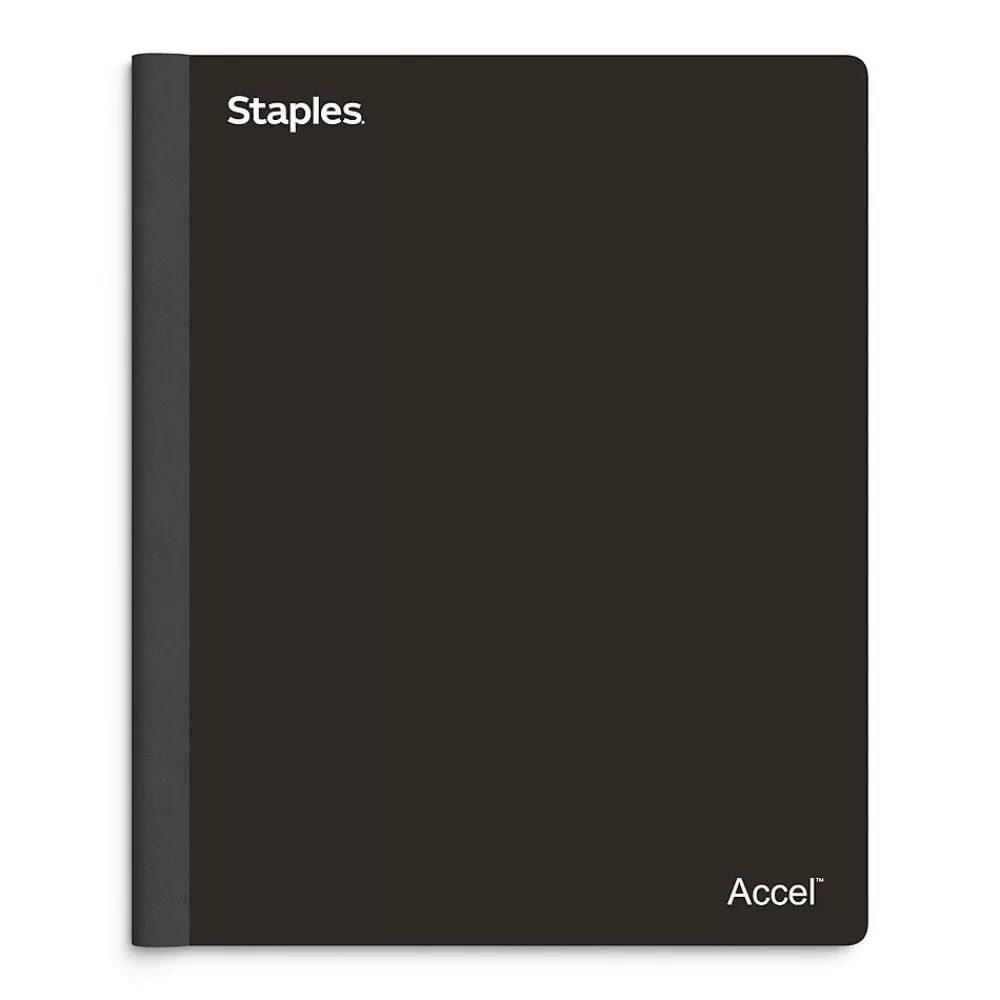 Staples Subject Notebooks<® Spine Guard 1-Subject Subject Notebooks, 8.5" x 11", College Ruled, 100 Sheets, Assorted (36932-CC/08004)