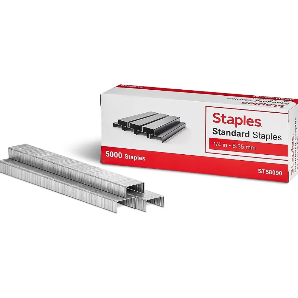 Staples Staples<Standard , 1/4" Leg Length, 5000 /Box (TR58090)