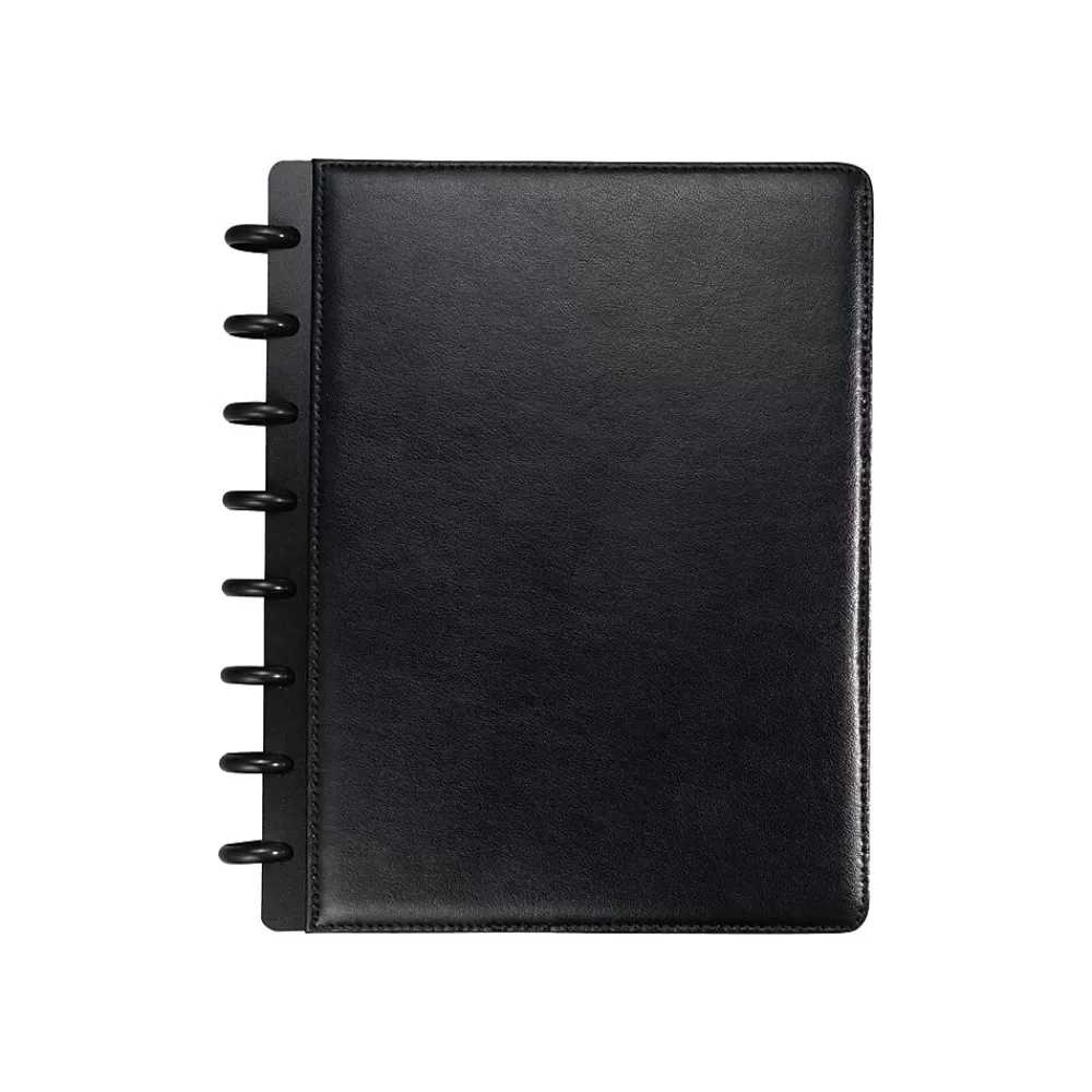 Staples Notebooks<1-Subject Customizable Notebook, 6.75" x 8.75", Narrow Ruled, 60 Sheets, Black (20000)