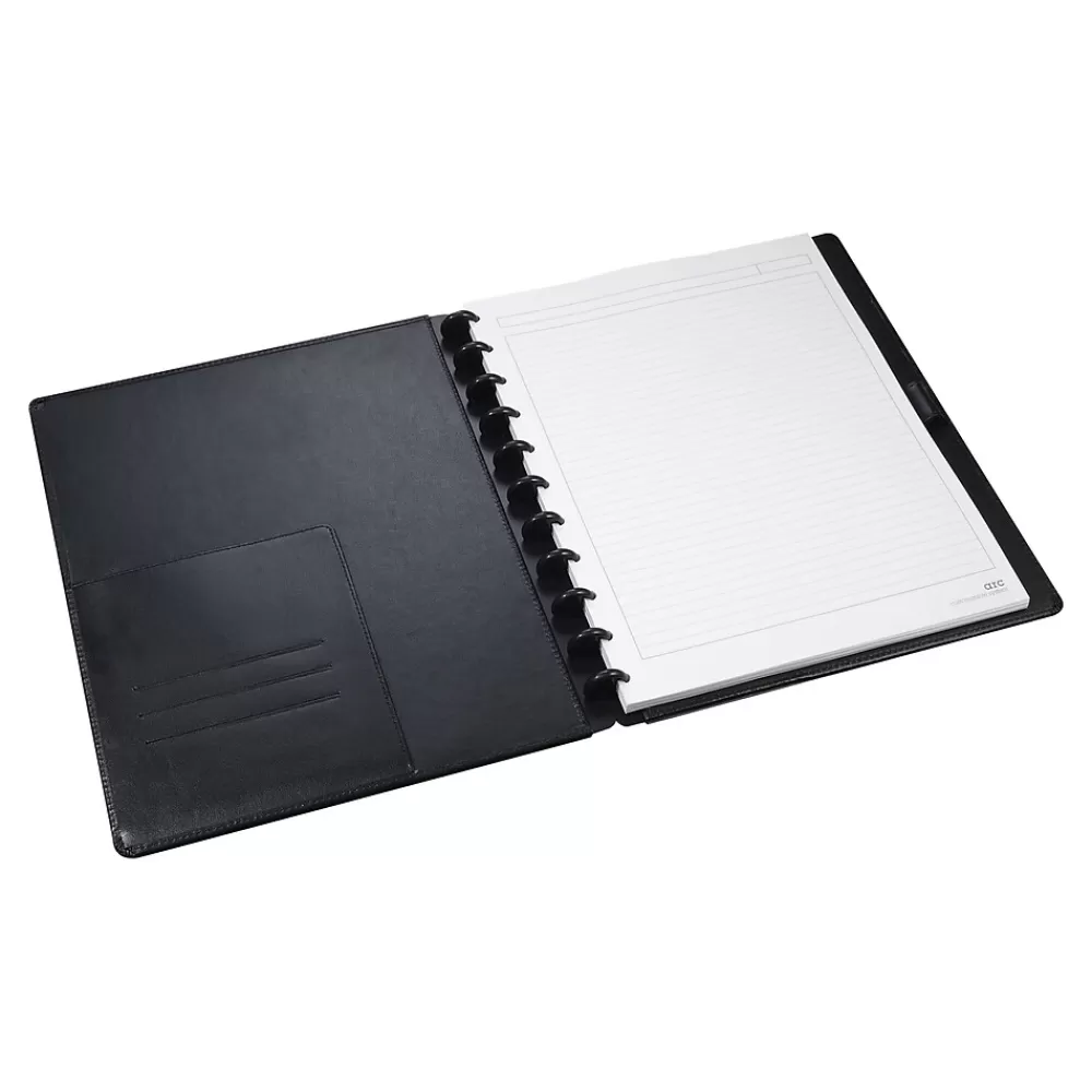 Staples Subject Notebooks<1-Subject Customizable Notebook, 8.5" x 11", Narrow Ruled, 60 Sheets, Black (19998)