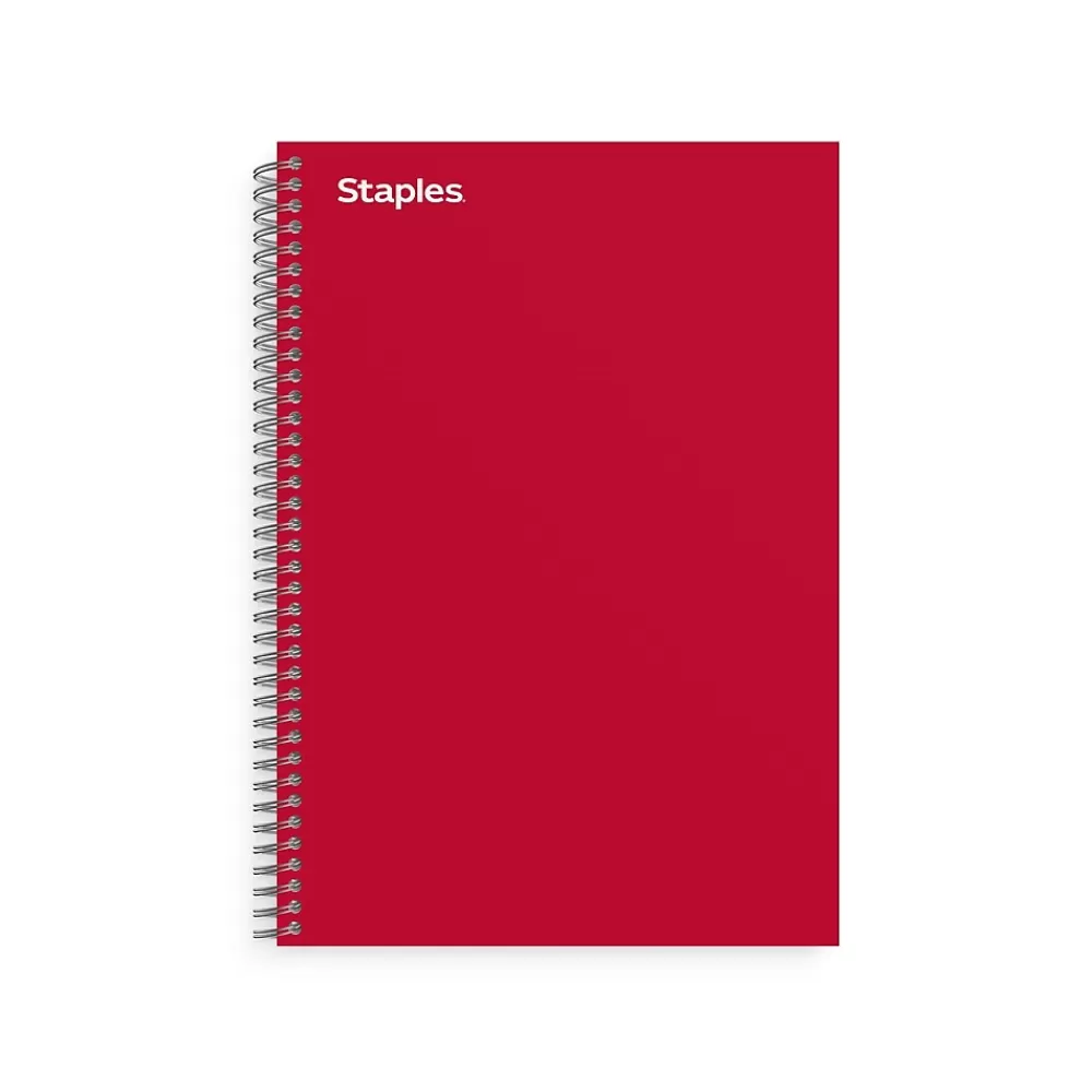 Staples Subject Notebooks<® 3-Subject Subject Notebooks, College Ruled, 150 Sheets, Assorted (83360)