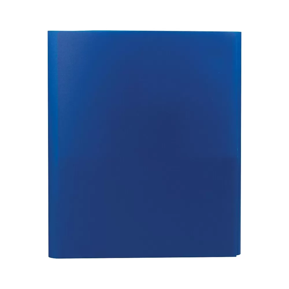 Staples Pocket Folders<Tri-Fold Folders, Dark Blue, 5/Pack (23305)