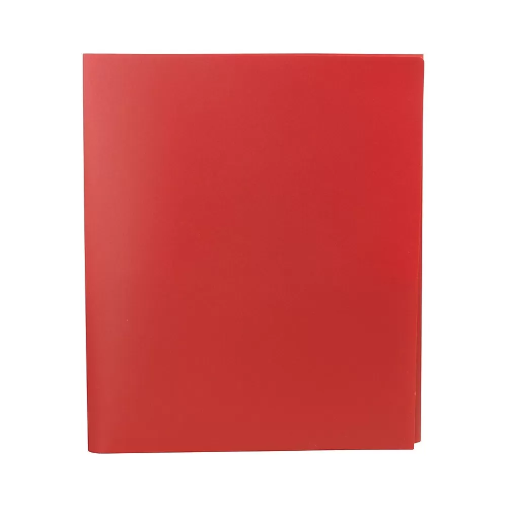 Staples Pocket Folders<Tri-Fold Folders, Red, 5/Pack (23300)