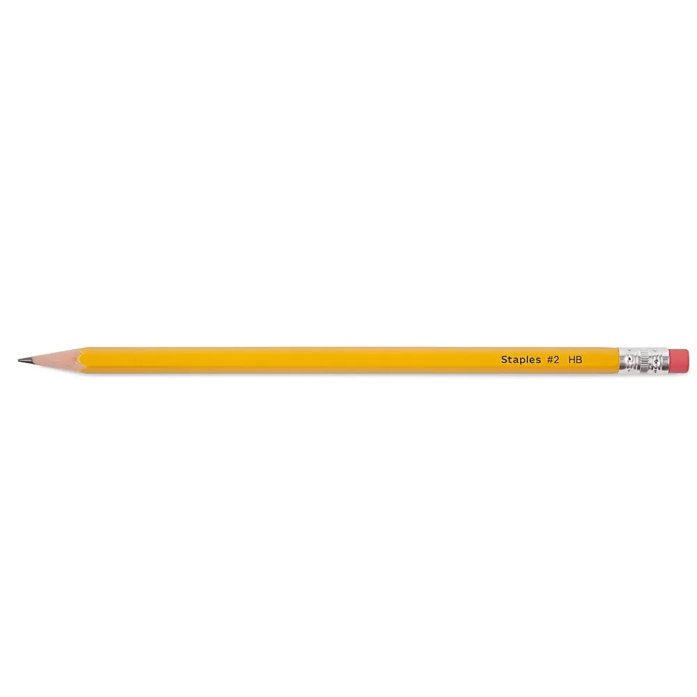 Staples Pencils<® Wooden Pencil, 2.2mm, #2 Medium Lead, 8/Pack (ST60571-US)