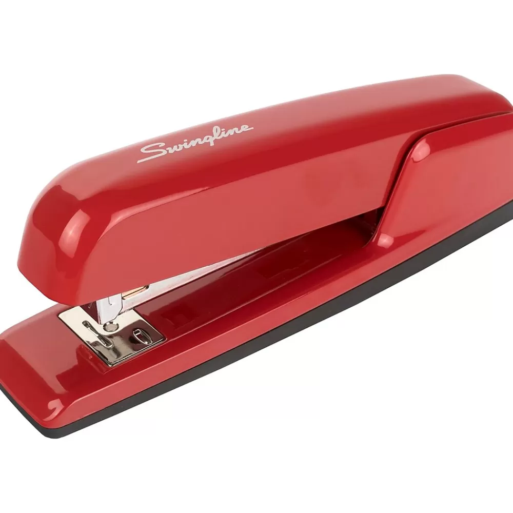 Swingline Staplers<747 Business Stapler, 25 Sheet Capacity, Rio Red (74736)