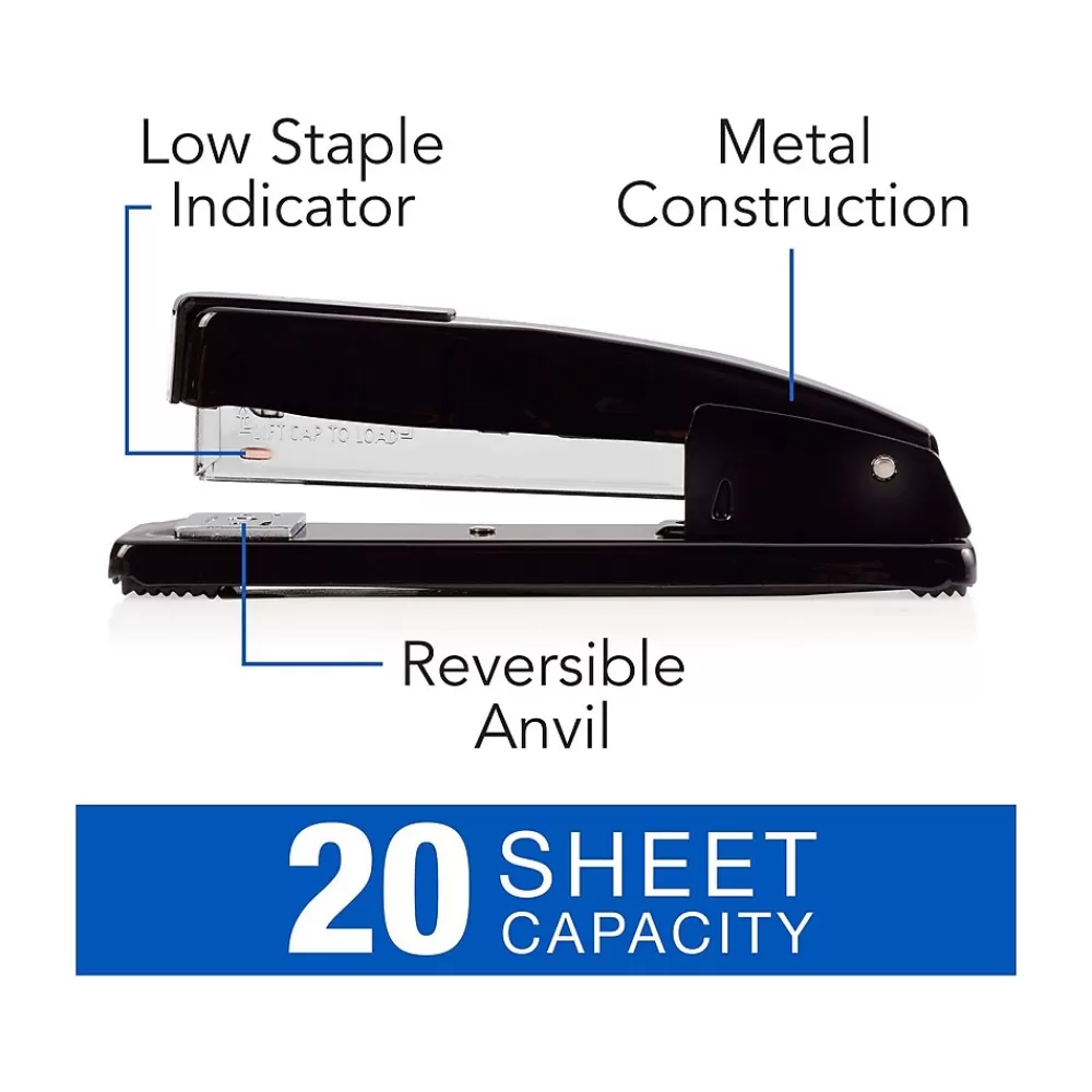 Swingline Staplers<Commercial Paper Stapler, 20 Sheet Capacity, Black (S7044401)