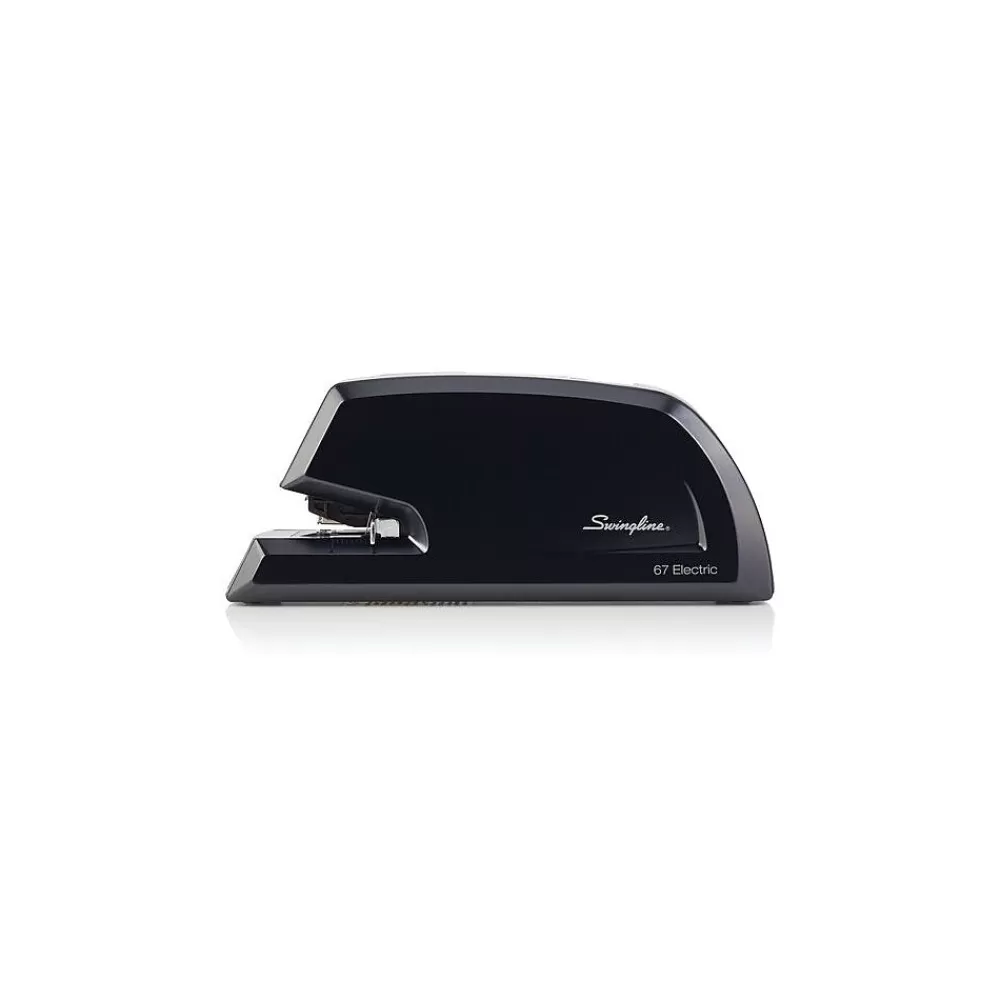 Swingline Staplers<Commercial Reduced-Effort Electric Desktop Stapler, 20-Sheet Capacity, Black/Silver (6701)