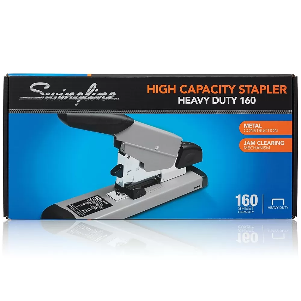 Swingline Staplers<Heavy Duty Desktop Stapler, 160 Sheet Capacity, Black/Gray (39005)