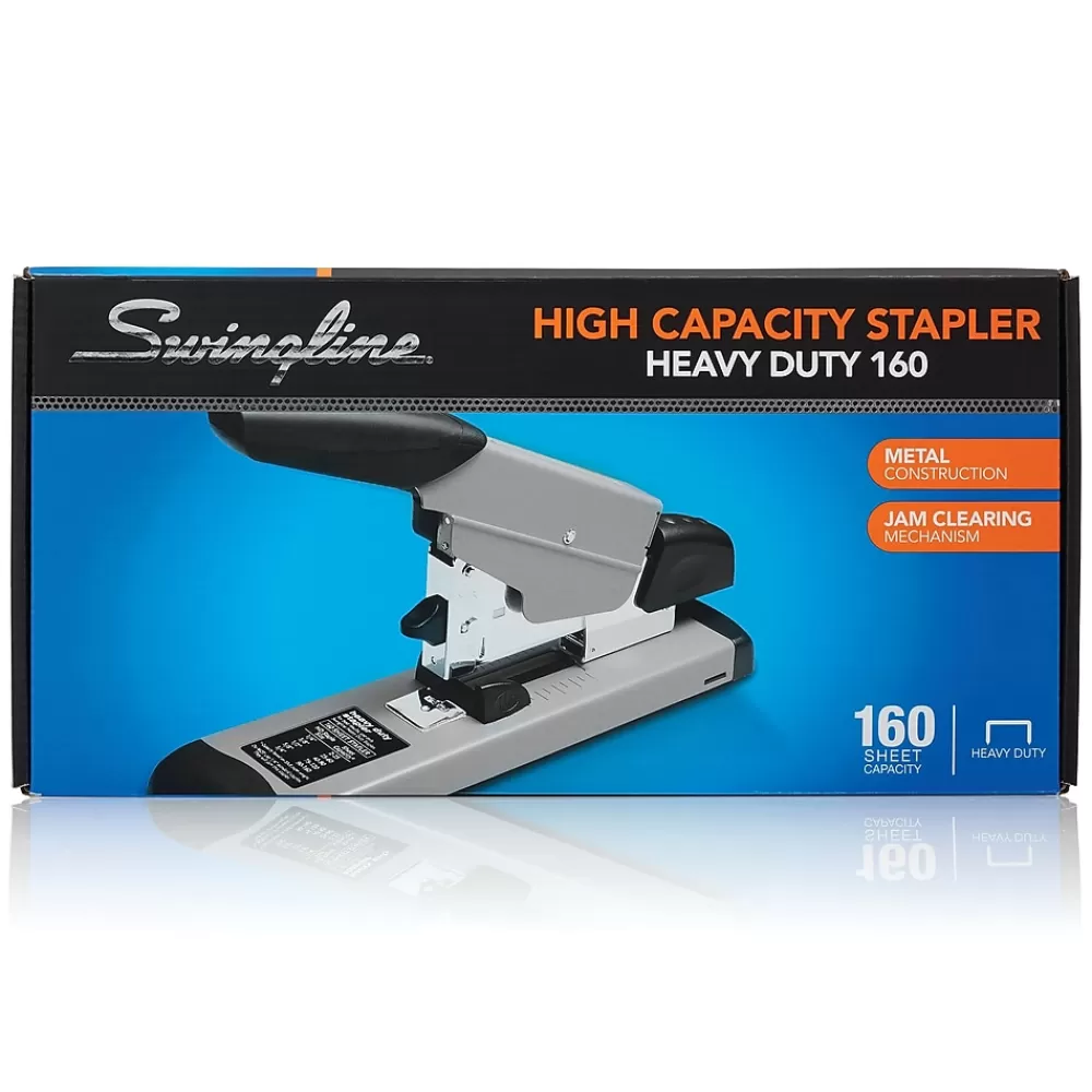 Swingline Staplers<Heavy Duty Desktop Stapler, 160-Sheet Capacity, Black/Gray (39005)