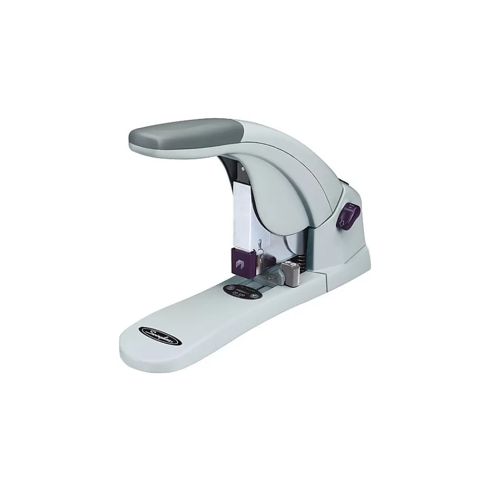 Swingline Staplers<LightTouch Desktop Stapler, 120-Sheet Capacity, Gray/Silver (90010)