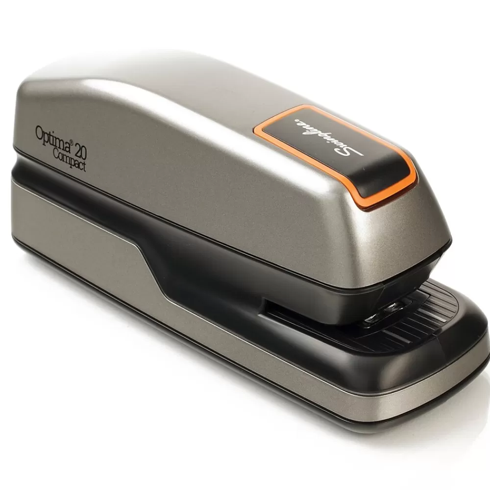 Swingline Staplers<Optima 20 Compact Stapler, 20-Sheet Capacity, Staples Included, Gray/Silver (48207)