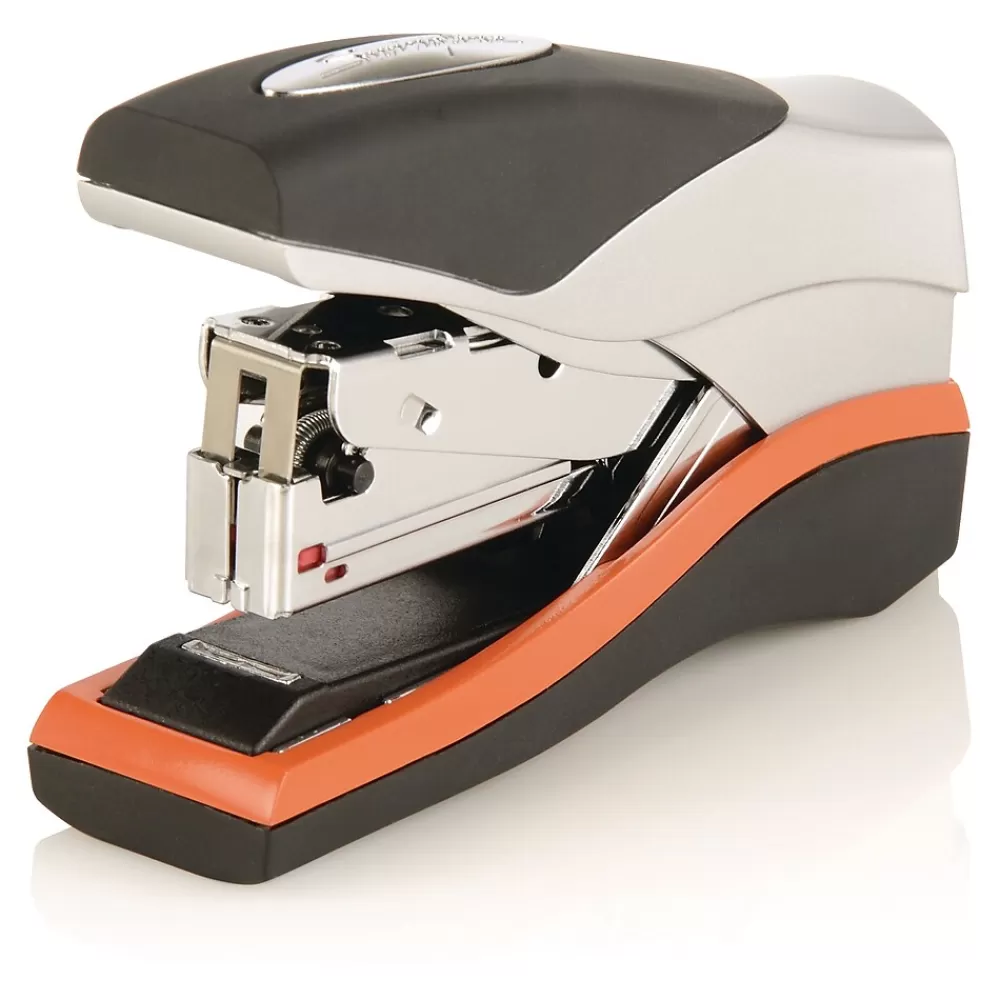 Swingline Staplers<® Optima® Compact Low Force Stapler, 40 Sheet Capacity, Black/Silver (87842)