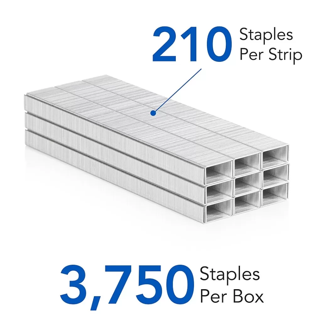 Swingline Staples<S.F. 4 Premium Staples, 1/4" Length, 210/Per Strip, 3750/Box (35452)