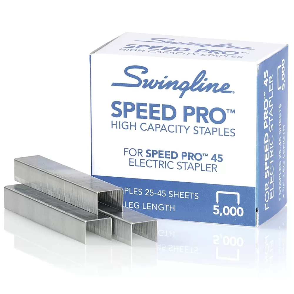 Swingline Staples<® Speed Pro™ High Capacity Staples, 3/8" Length, 210/Per Strip, 5,000/Per Box (35465)