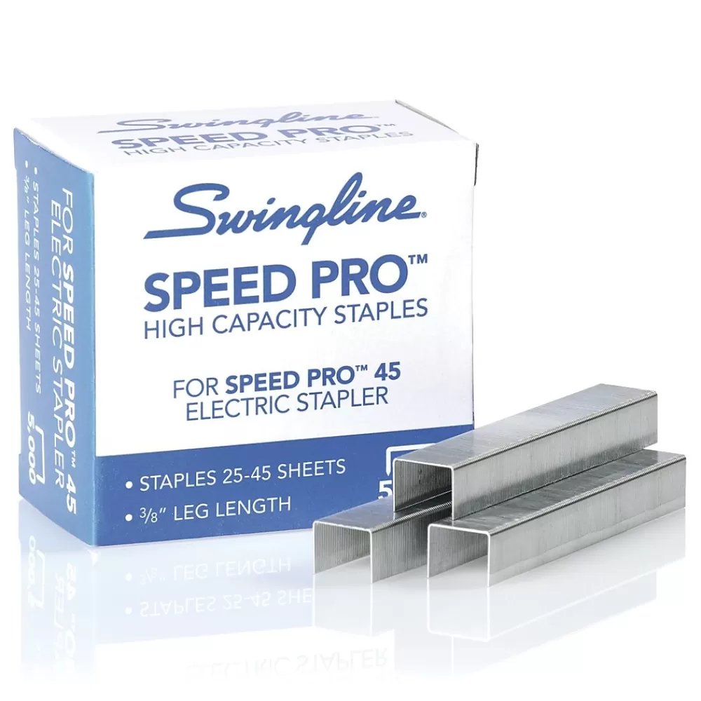 Swingline Staples<® Speed Pro™ High Capacity Staples, 3/8" Length, 210/Per Strip, 5,000/Per Box (35465)