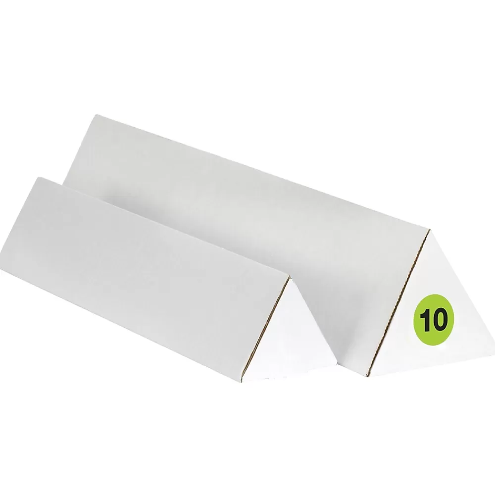 Tape Logic Labels<1" Circle "10" Number Label, Fluorescent Green, 500/Roll