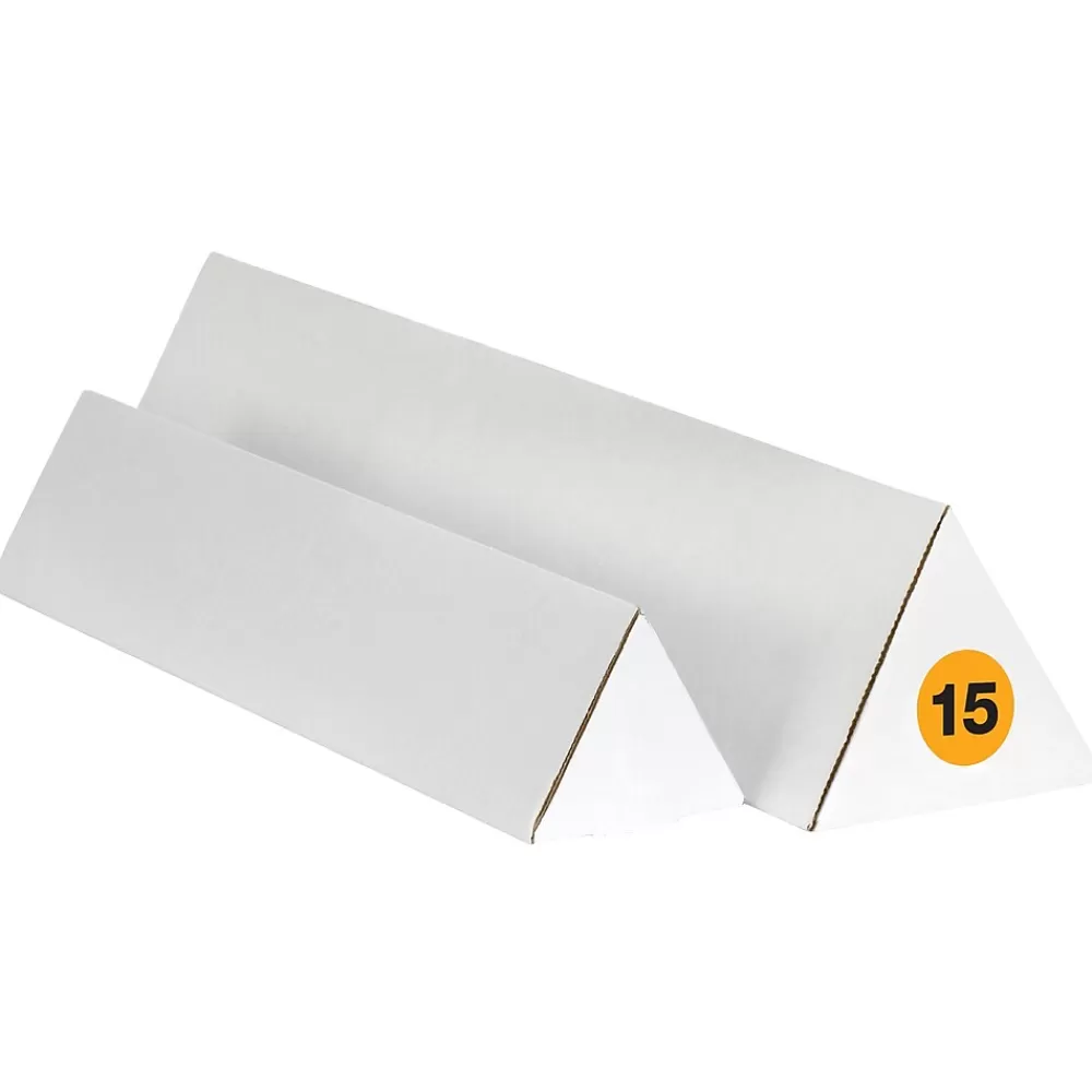 Tape Logic Labels<2" Circle "15" Number Label, Fluorescent Orange, 500/Roll