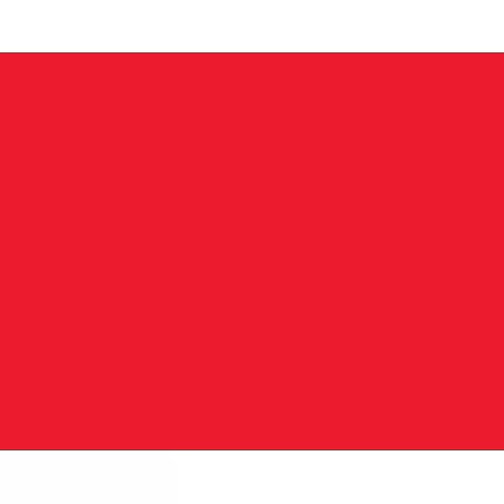 Tape Logic Labels<4" x 3" Rectangle Inventory Label, Fluorescent Red, 500/Roll