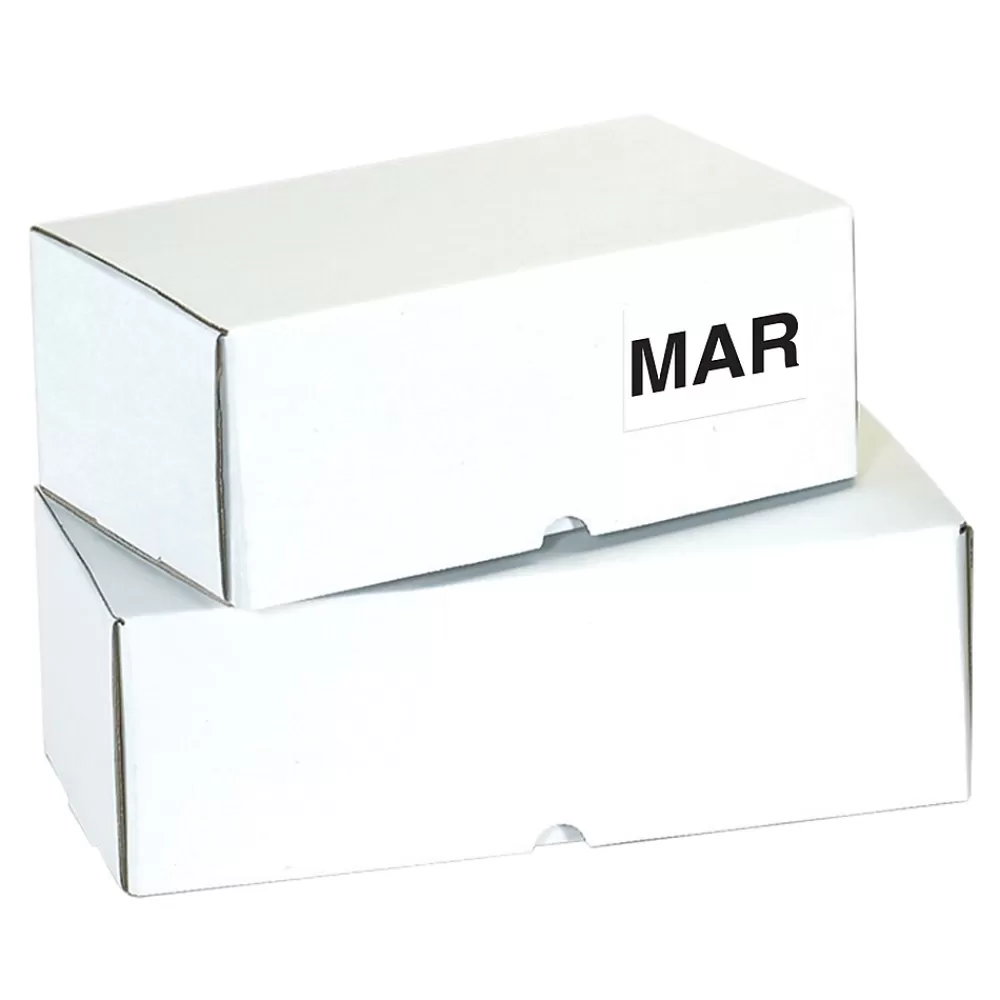 Tape Logic Labels<3" x 2" Rectangle "MAR" Months of the Year Label, White, 500/Roll
