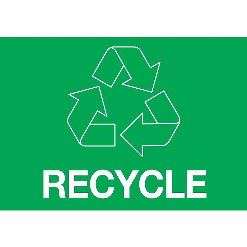 Tape Logic Labels<2" x 3" "RECYCLE" Rectangle Inventory Label, Green, 500/Roll