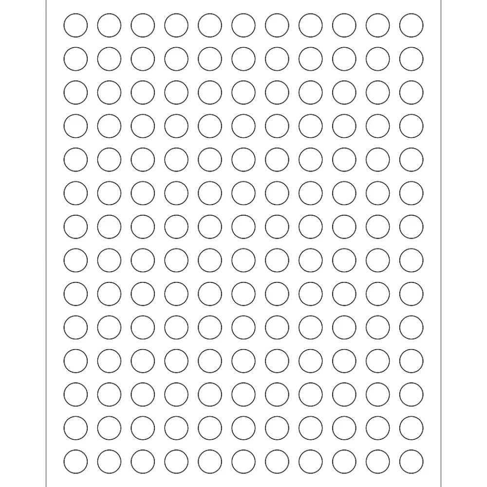 Tape Logic Labels<® Circle Laser Labels, 1/2", White, 15400/Case (LL140)