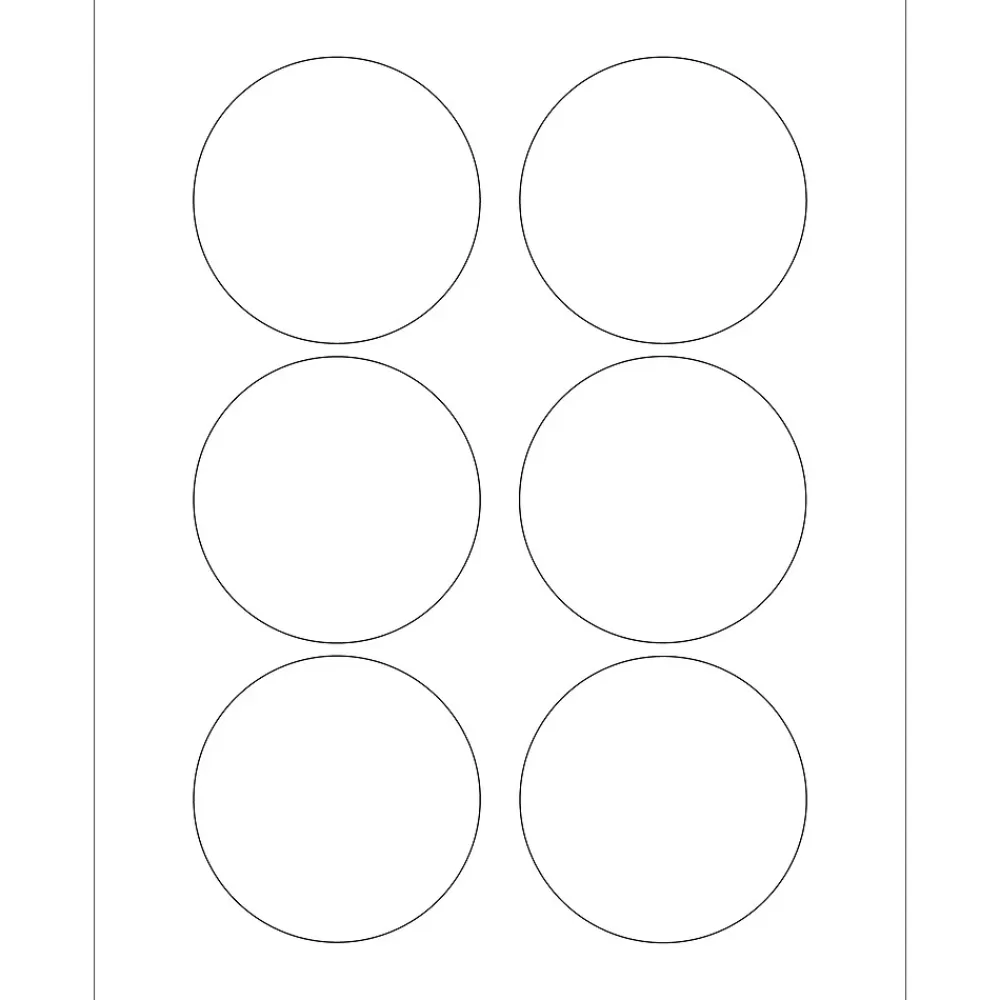 Tape Logic Labels<® Circle Laser Labels, 3", White, 600/Case (LL150)