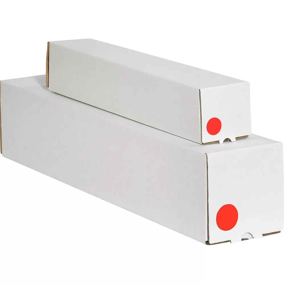 Tape Logic Labels<Inventory Circle Labels, 3/4", Fluorescent Red, 500/Roll (DL610G)