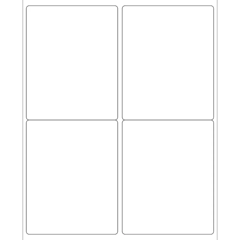 Tape Logic Labels<Laser Shipping Labels, Rectangle, 5" x 4", White, 400/Case (LL129)