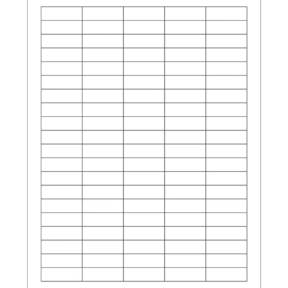 Tape Logic Labels<® Rectangular Laser Labels, 1 1/2" x 1/2", White, 10000/Case (LL106)