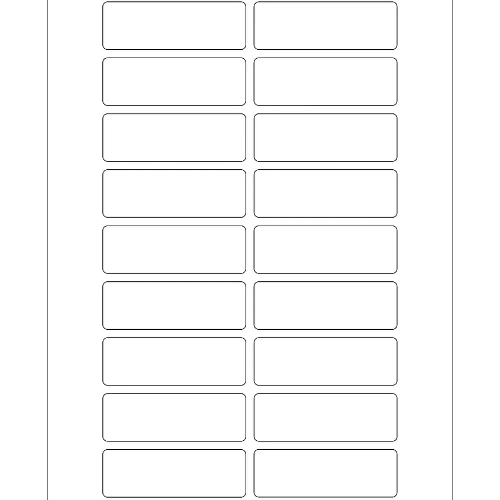 Tape Logic Labels<® Rectangular Laser Labels, 3" x 1", White, 1800/Case (LL116)