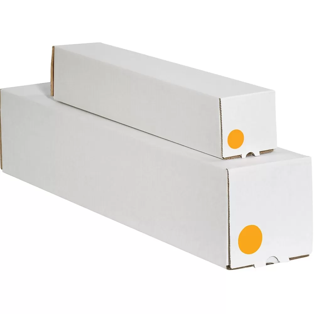 Tape Logic Labels<Removable Labels, 1" Circle, Fluorescent Orange, 500 /Roll (DL1389FO)