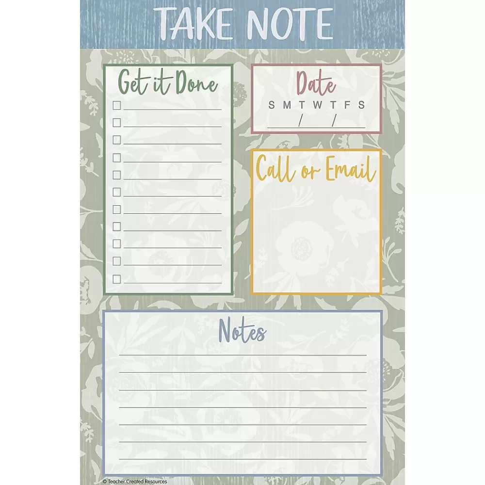 Teacher Created Resources Notepads<Classroom Cottage Notepad & Refill, Multicolored, 12/Bundle (TCR7198-12)