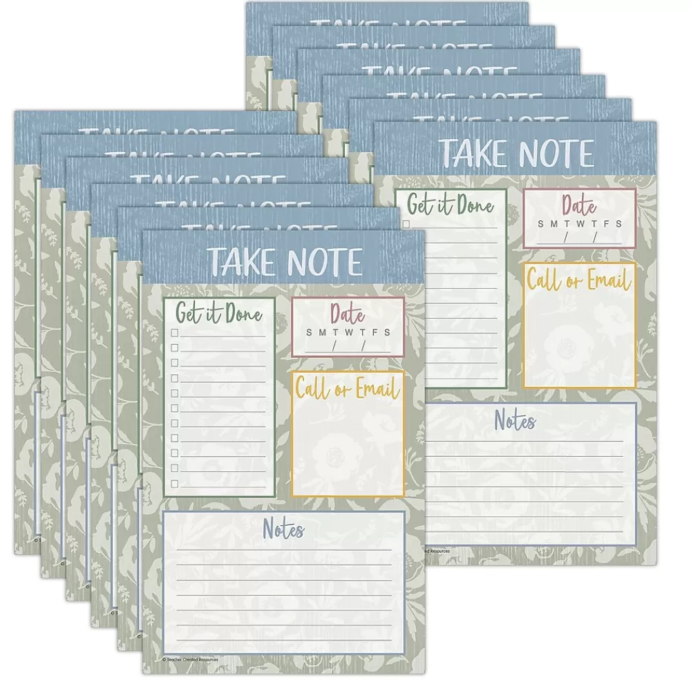 Teacher Created Resources Notepads<Classroom Cottage Notepad & Refill, Multicolored, 12/Bundle (TCR7198-12)