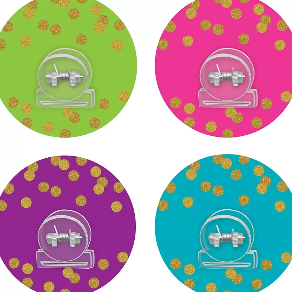 Teacher Created Resources Clips & Fasteners<Clingy Thingies® Bulldog Clips, 3.125" Wide, Assorted Colors, 12/Pack(TCR77374)