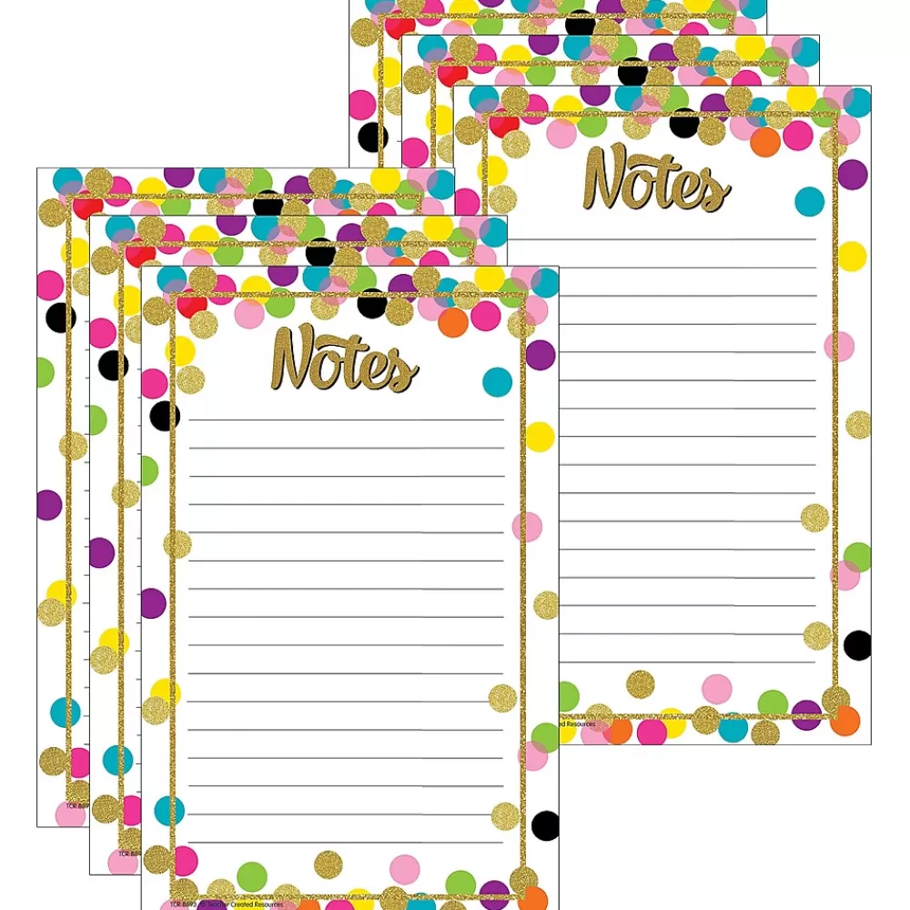 Teacher Created Resources Notepads<Notepad, 5" x 8", Assorted Colors, 50 Sheets/Pad, 6 Pads/Bundle (TCR8893-6)