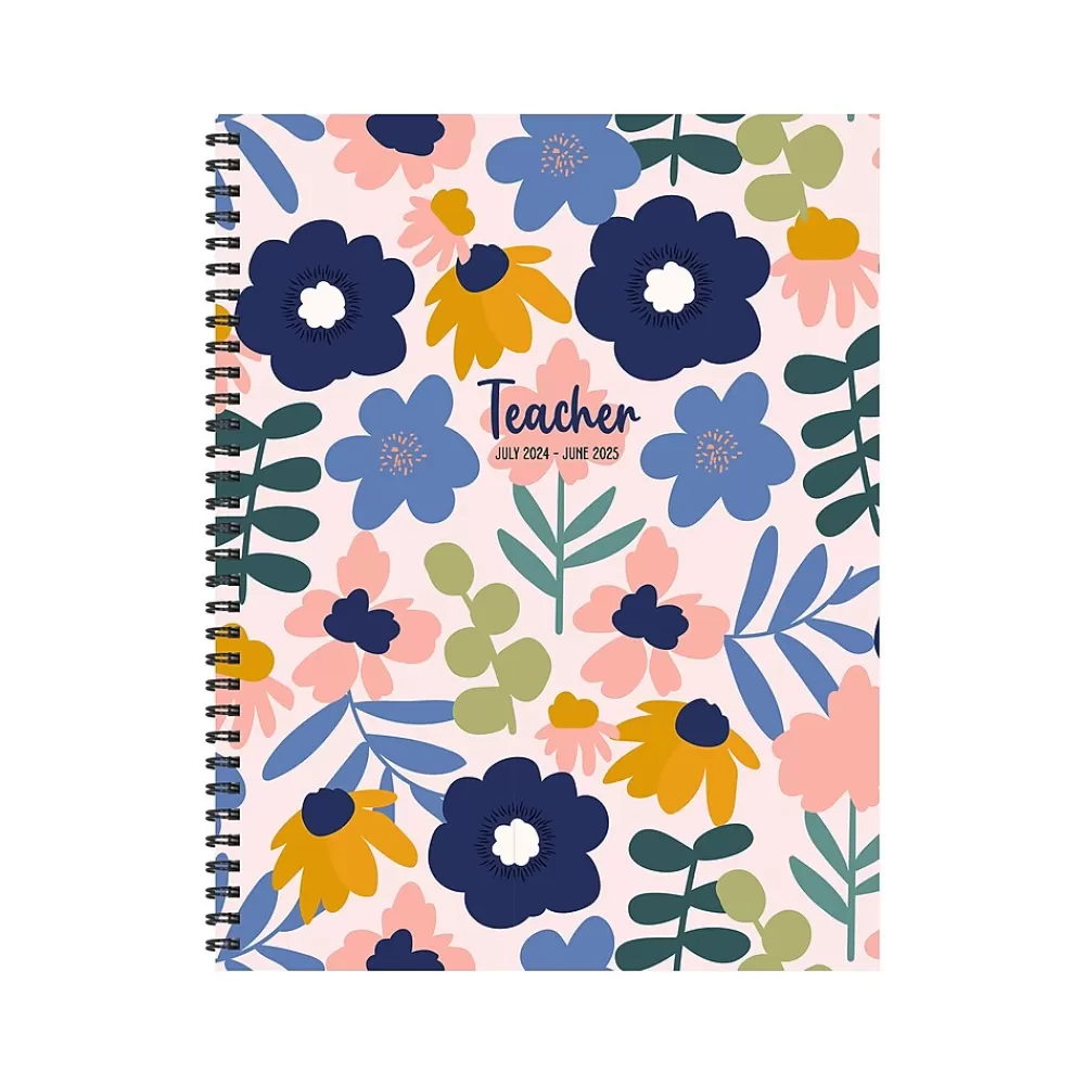 TF Publishing Academic Planners<2024-2025 8.5" x 11" Academic Weekly & Monthly Teacher Planner, Paperboard Cover, Multicolor (AY25-9600)