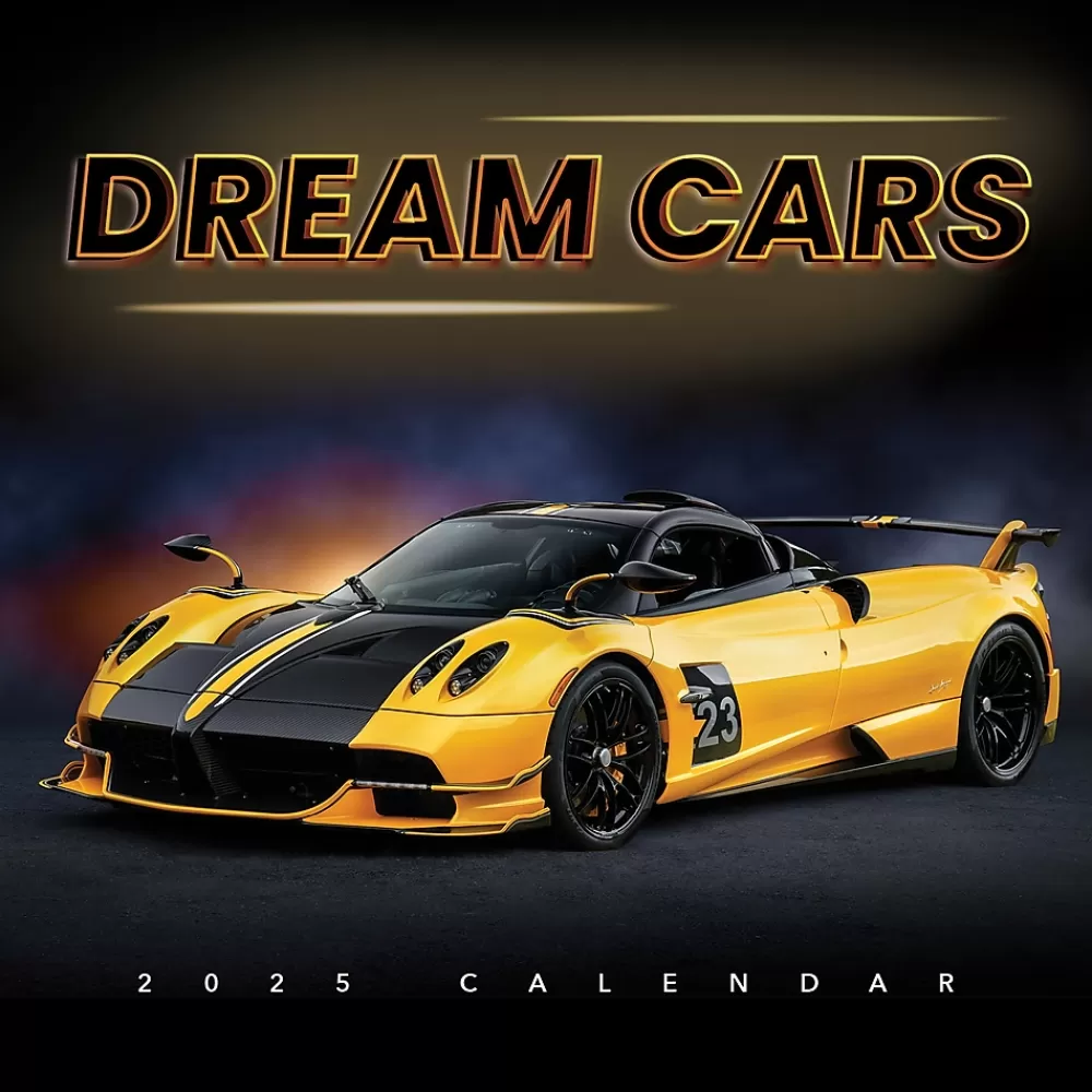 TF Publishing 2025 Calendars<2025 12" x 12" Dream Cars Wall Calendar (25-1008)