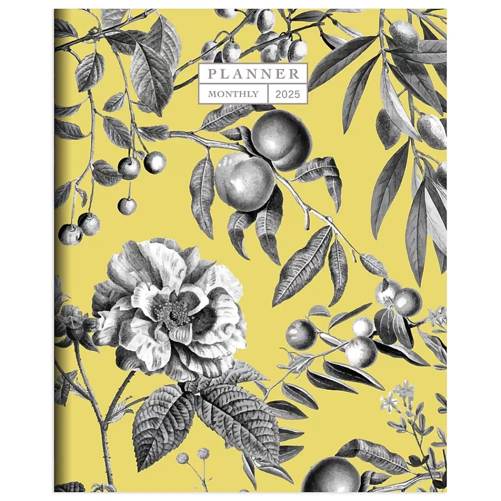 TF Publishing 2025 Planners<2025 6.5" x 8" Monthly Planner, Paperboard Cover, Beyond the Pale Yellow (25-4202)