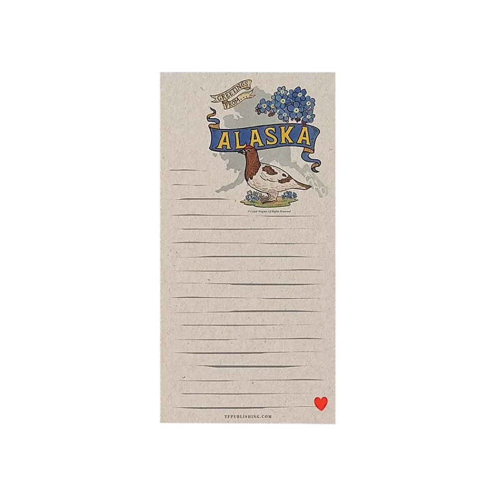 TF Publishing Notepads<Alaska Memo Pad, 4" x 8", Multicolor, 26 Sheets/Pad, 1 Pad/Pack (99-ALASMP)