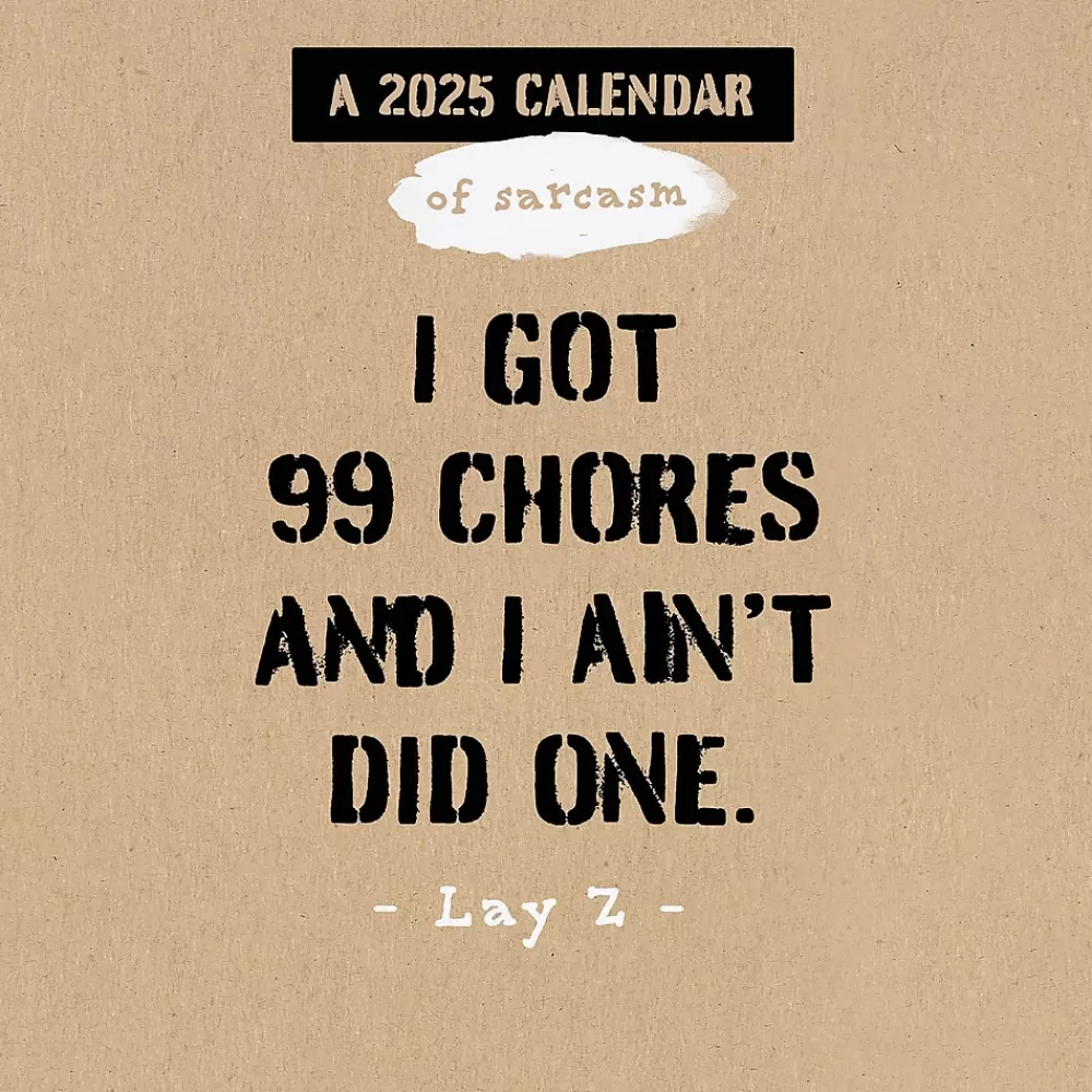 TF Publishing 2025 Calendars<2025 Anti-Affirmations & Sarcasm 7" x 7" Monthly Wall Calendar (25-2100)