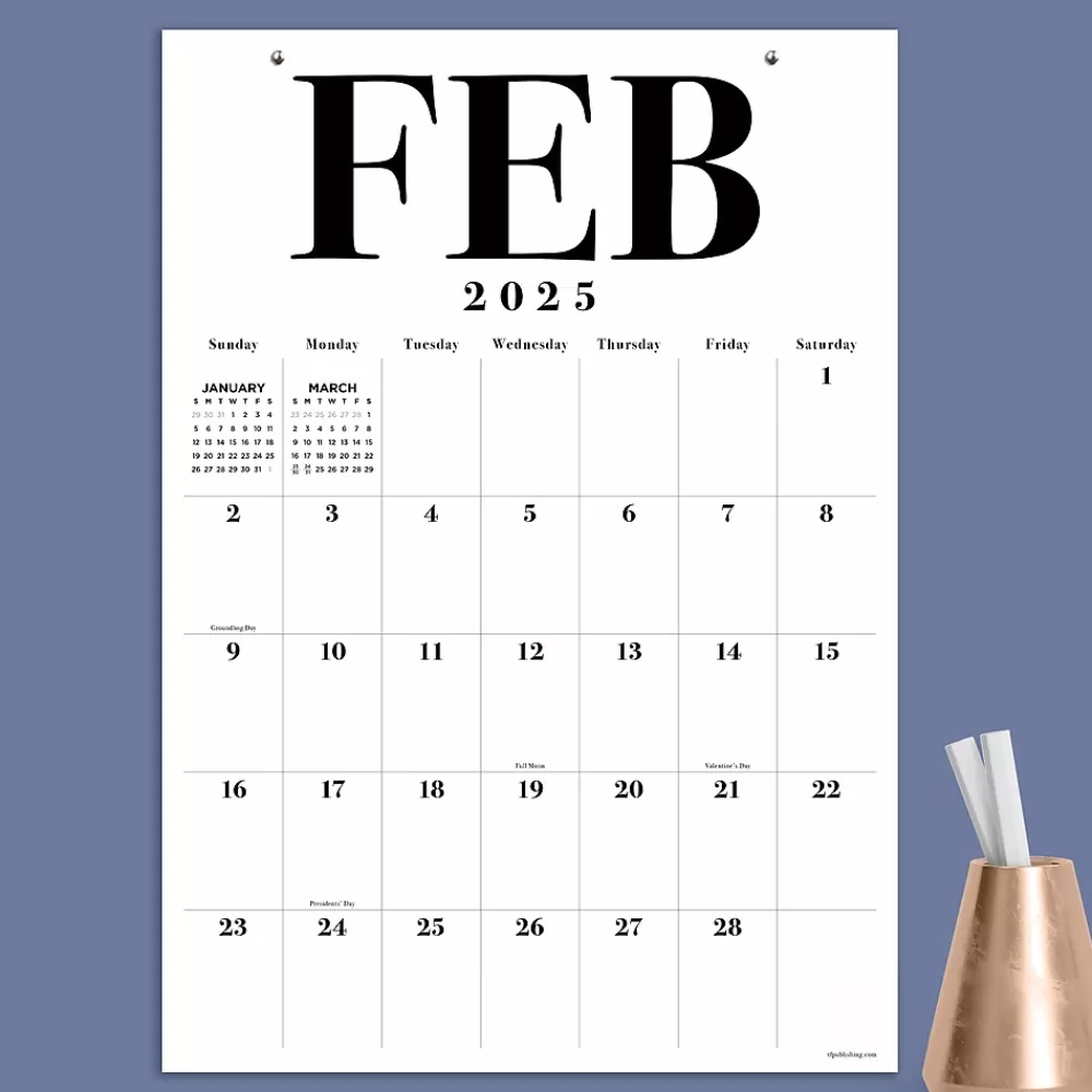 TF Publishing 2025 Calendars<2025 Art Poster 17" x 12" Monthly Wall Calendar (25-8512)