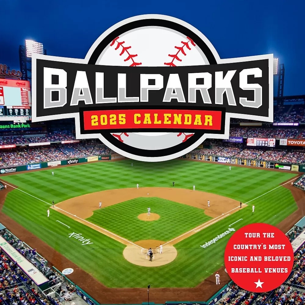 TF Publishing 2025 Calendars<2025 Ballparks 12" x 12" Monthly Wall Calendar (25-1051)