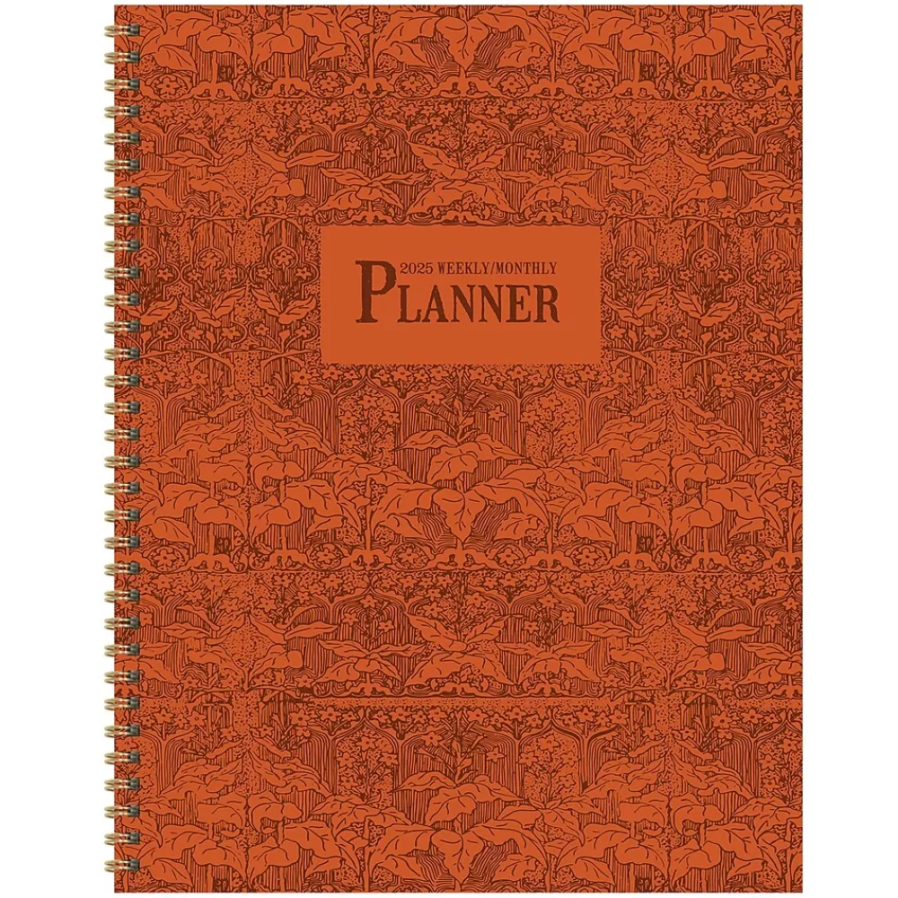 TF Publishing 2025 Planners<2025 Baroque Marigold 9" x 11" Weekly & Monthly Planner, Paperboard Cover, Multicolored (25-9718)