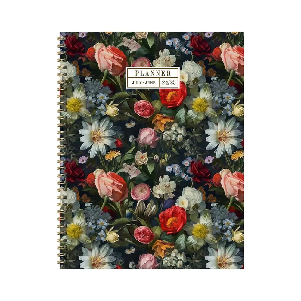 TF Publishing Academic Planners<2024-2025 Bibliophile Series English Garden 8.5" x 11" Academic Weekly & Monthly Planner, Paperboard Cover