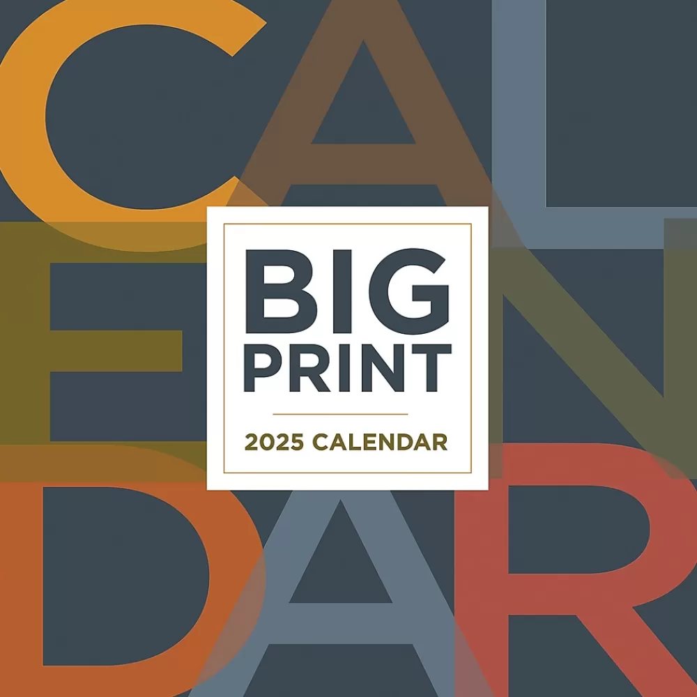 TF Publishing 2025 Calendars<2025 Big Print 7" x 7" Monthly Wall Calendar (25-2111)