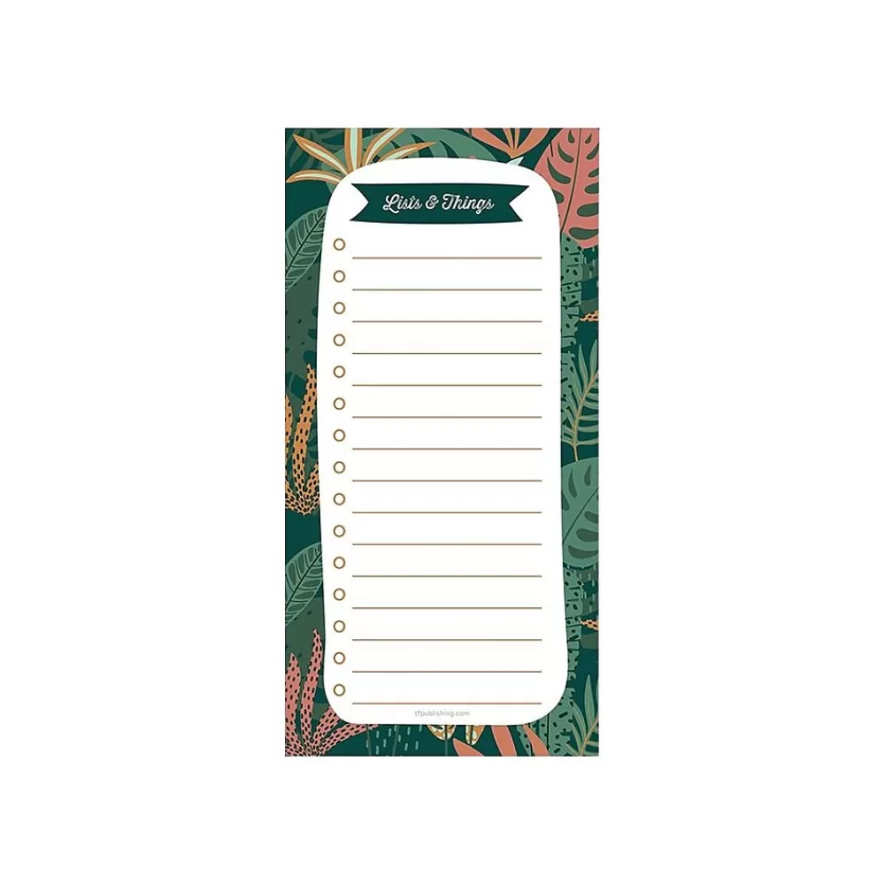TF Publishing Notepads<Boho Memo Pad, 4" x 8", Wide-Ruled, Enchanted Lists and Things, 52 Sheets/Pad, 1 Pad/Pack (99-8520)