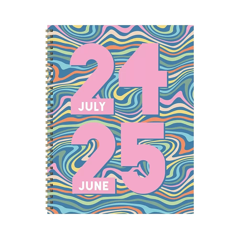 TF Publishing Academic Planners<2024-2025 Cali Girl Groovy 8.5" x 11" Academic Weekly & Monthly Planner, Paperboard Cover, Multicolor