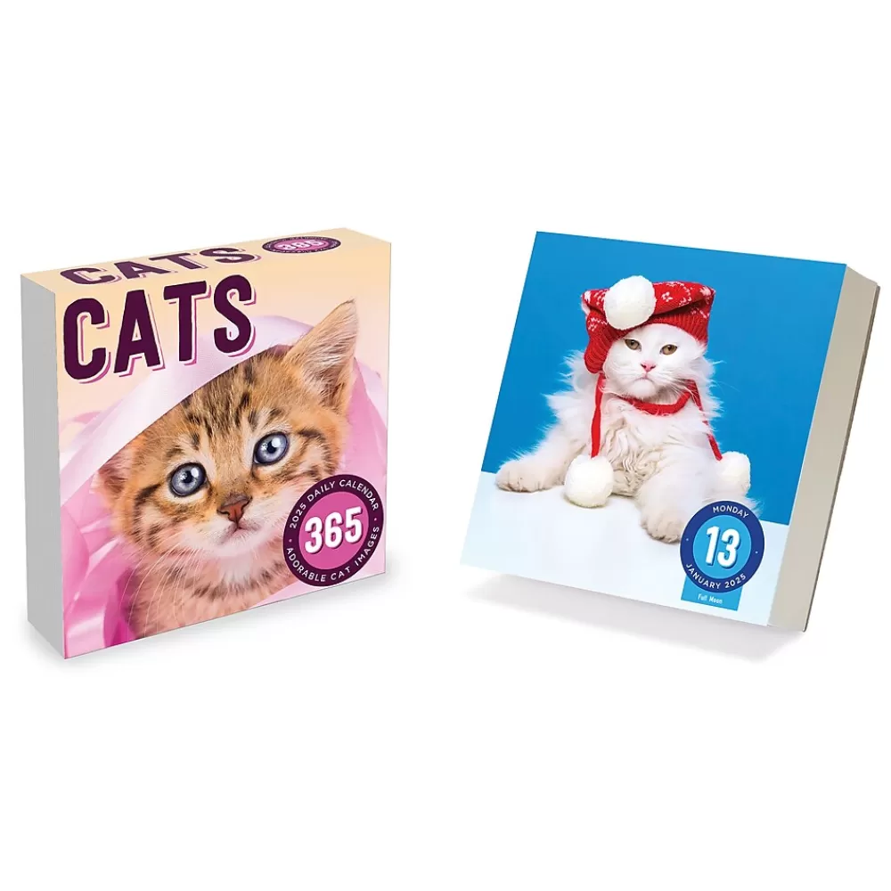 TF Publishing 2025 Calendars<2025 Cat A Day 5.25" x 5.25" Day-to-Day Calendar (25-3002)