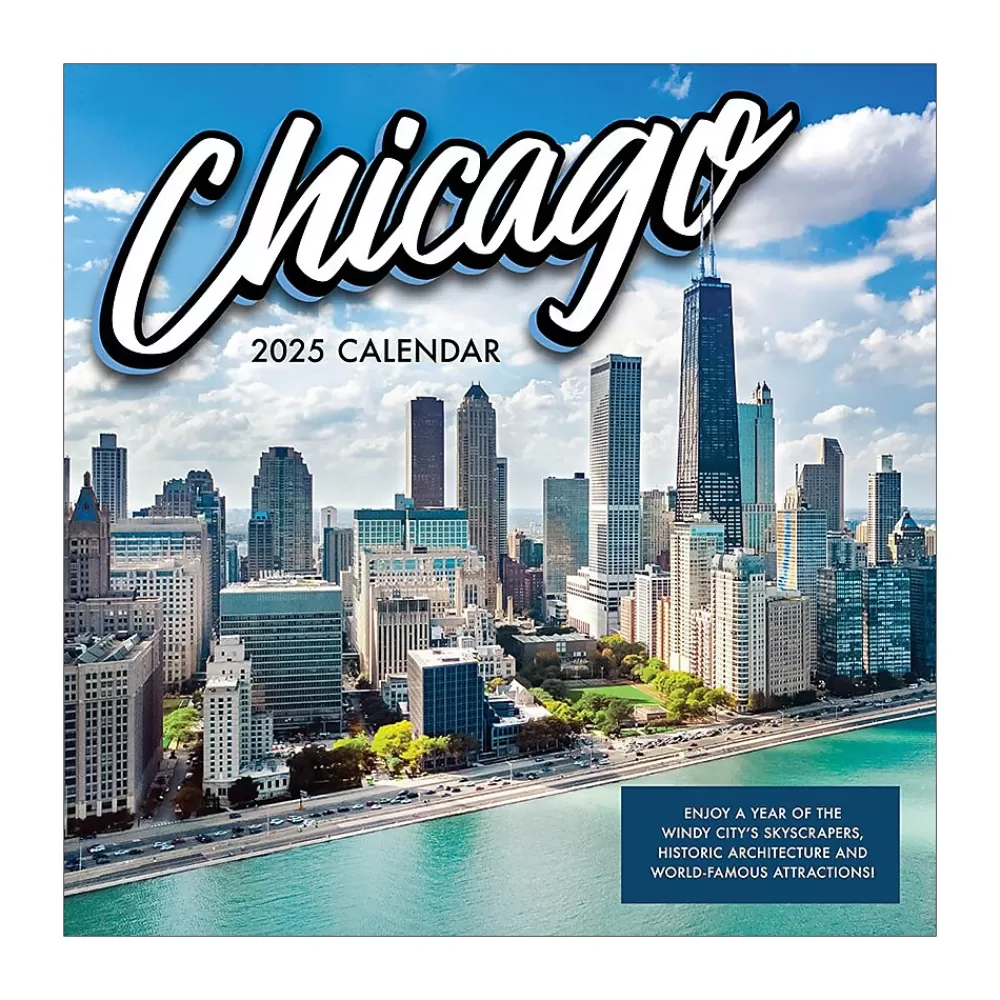 TF Publishing 2025 Calendars<2025 Chicago 12" x 12" Monthly Wall Calendar (25-1036)